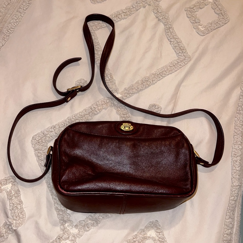 Vintage Burgundy Aigner crossbody bag